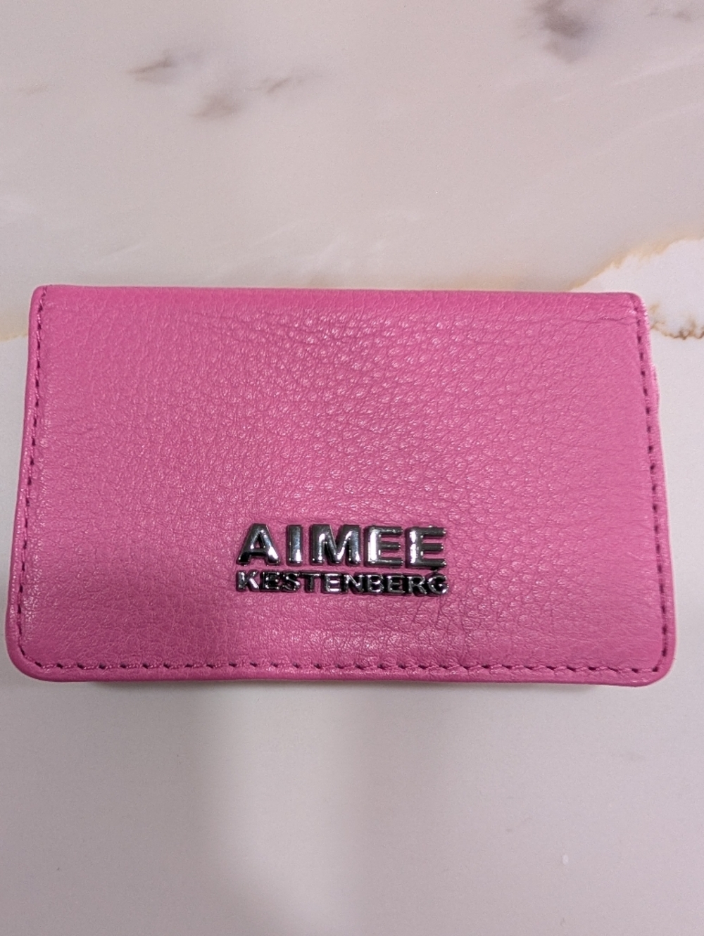 Aimee Kestenberg Pink Compact Snap Wallet